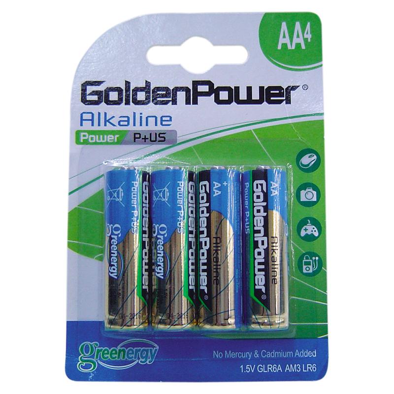 Narinco 4x1.5V AA Golden Power Alkaline Battery